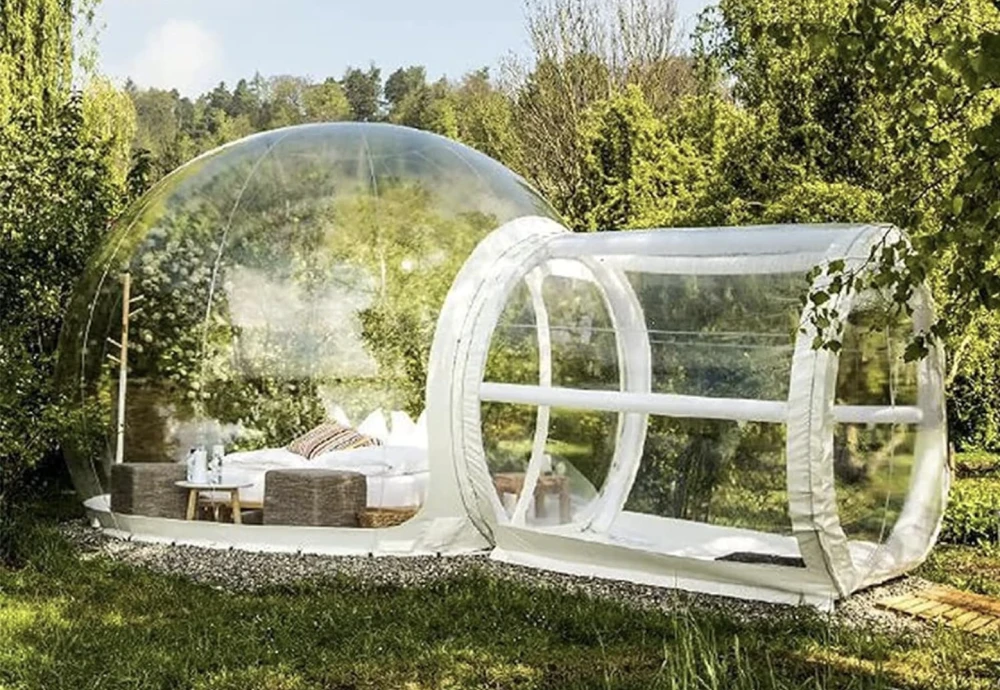 small inflatable bubble tent