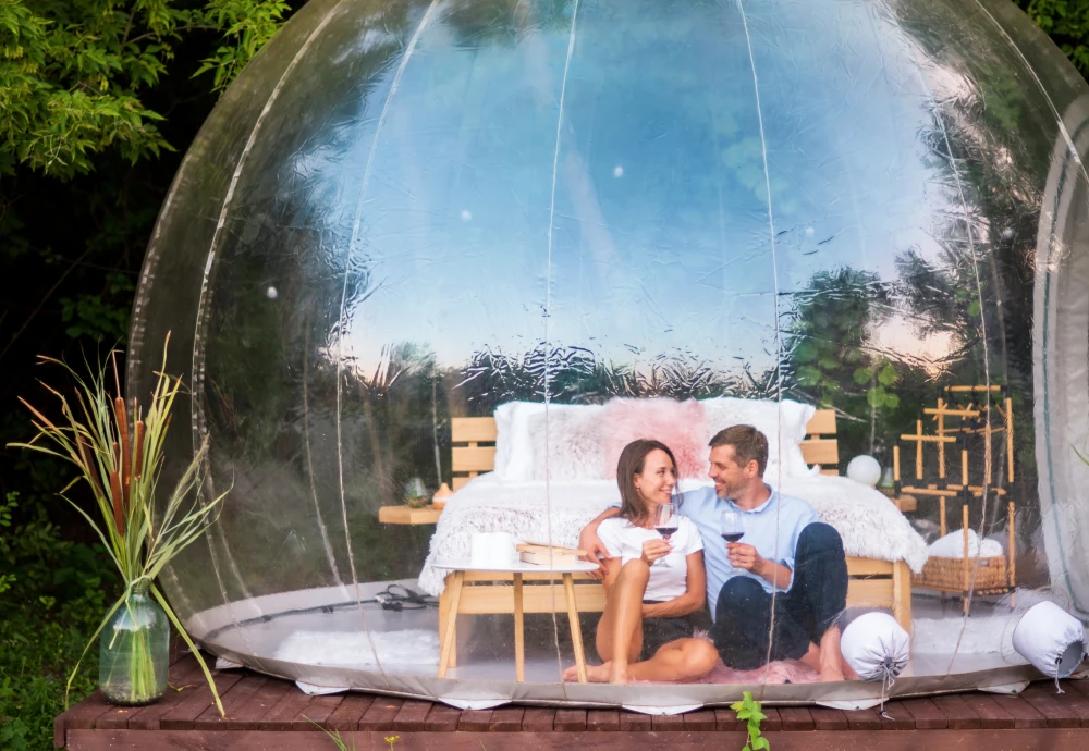 clear plastic bubble tent